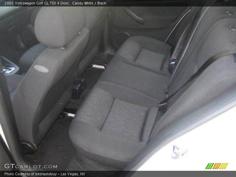 Candy White / Black 2003 Volkswagen Golf GL TDI 4 Door
