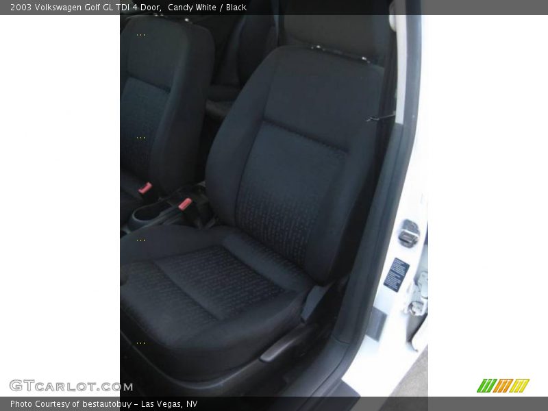 Candy White / Black 2003 Volkswagen Golf GL TDI 4 Door