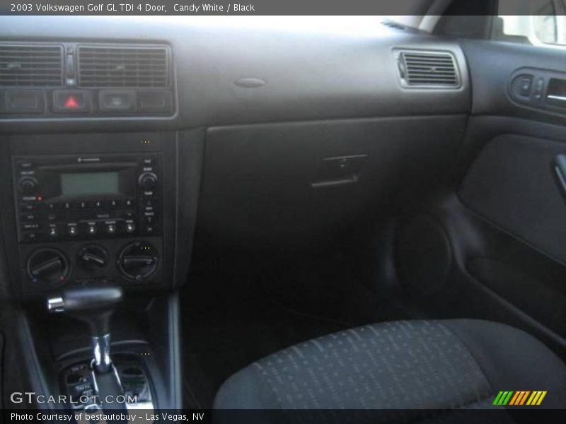 Candy White / Black 2003 Volkswagen Golf GL TDI 4 Door