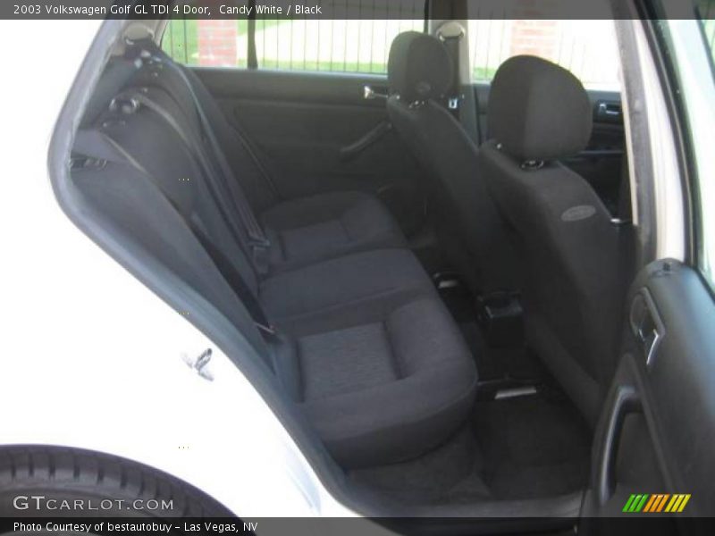 Candy White / Black 2003 Volkswagen Golf GL TDI 4 Door