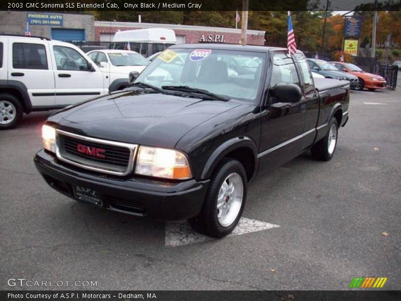 Onyx Black / Medium Gray 2003 GMC Sonoma SLS Extended Cab
