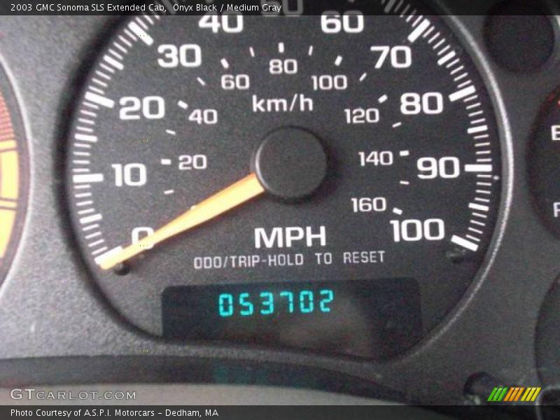 Onyx Black / Medium Gray 2003 GMC Sonoma SLS Extended Cab