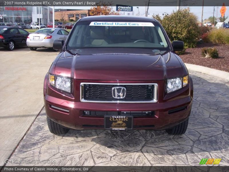 Dark Cherry Pearl / Beige 2007 Honda Ridgeline RTX