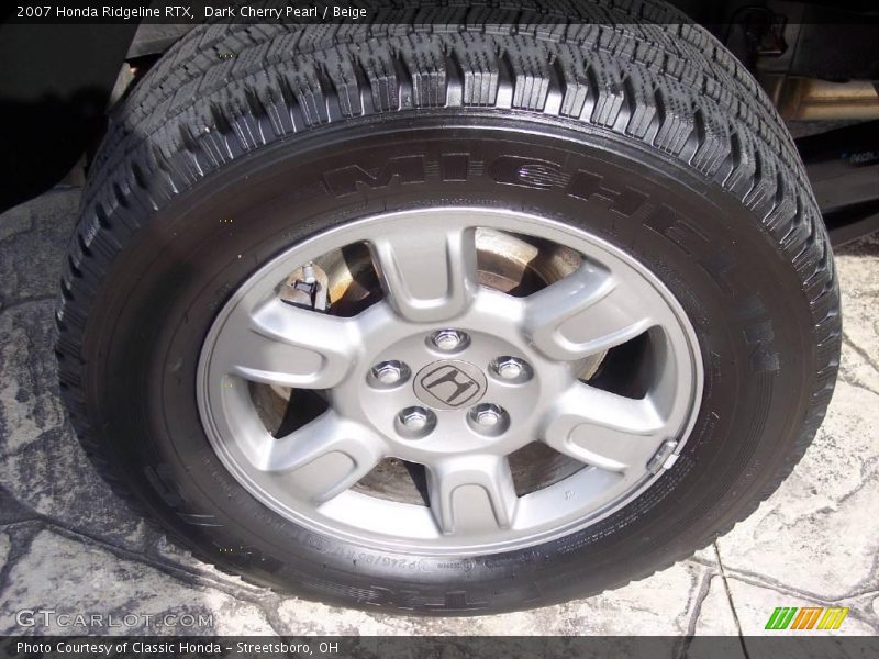 Dark Cherry Pearl / Beige 2007 Honda Ridgeline RTX