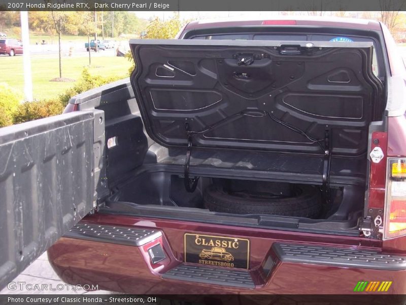 Dark Cherry Pearl / Beige 2007 Honda Ridgeline RTX
