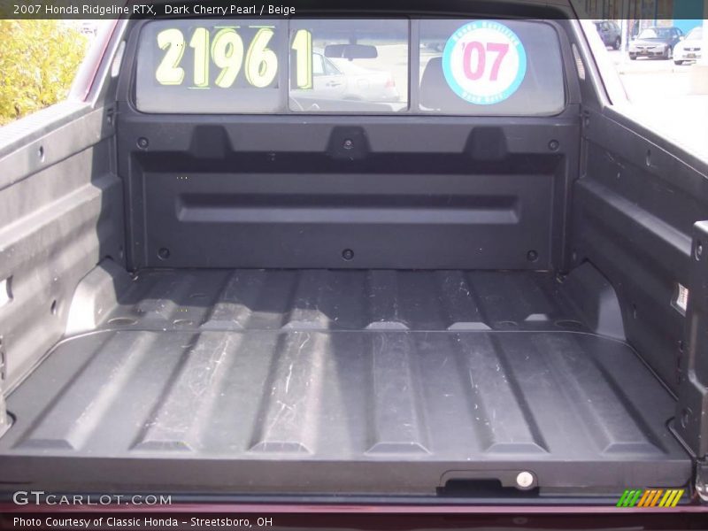 Dark Cherry Pearl / Beige 2007 Honda Ridgeline RTX