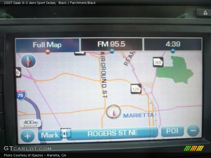 Black / Parchment/Black 2007 Saab 9-3 Aero Sport Sedan