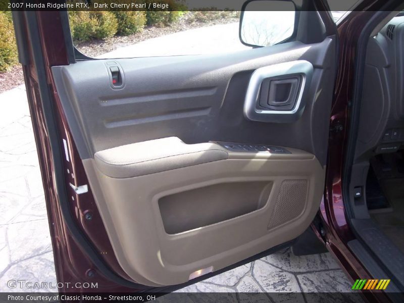 Dark Cherry Pearl / Beige 2007 Honda Ridgeline RTX