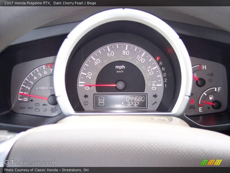 Dark Cherry Pearl / Beige 2007 Honda Ridgeline RTX