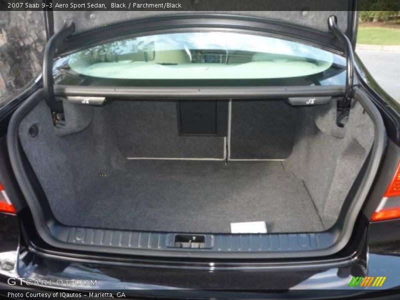 Black / Parchment/Black 2007 Saab 9-3 Aero Sport Sedan