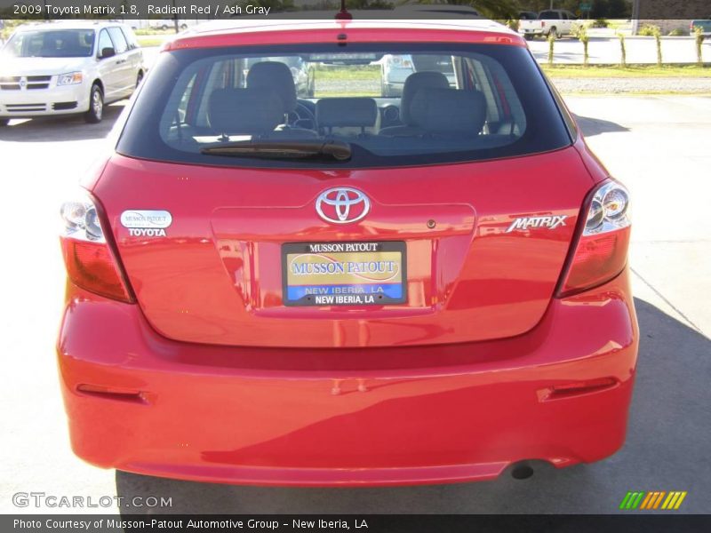 Radiant Red / Ash Gray 2009 Toyota Matrix 1.8