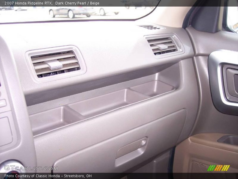 Dark Cherry Pearl / Beige 2007 Honda Ridgeline RTX