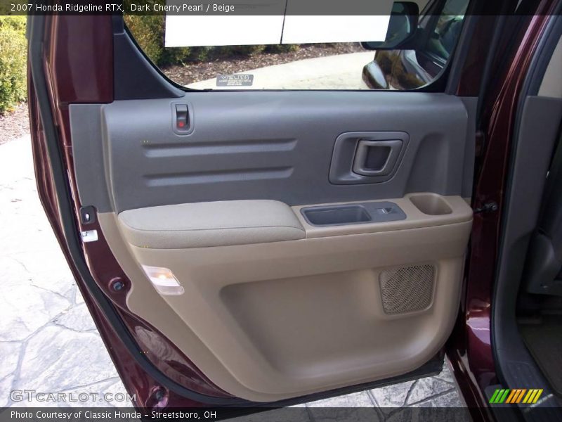 Dark Cherry Pearl / Beige 2007 Honda Ridgeline RTX