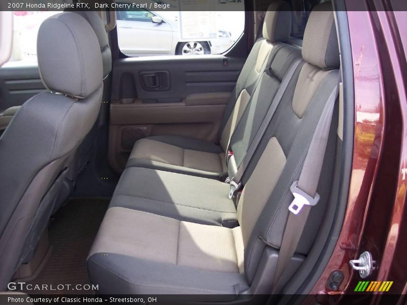 Dark Cherry Pearl / Beige 2007 Honda Ridgeline RTX