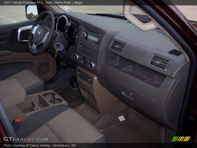 Dark Cherry Pearl / Beige 2007 Honda Ridgeline RTX