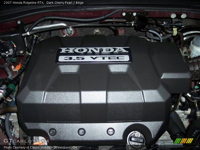 Dark Cherry Pearl / Beige 2007 Honda Ridgeline RTX