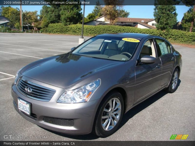 Platinum Graphite / Wheat 2009 Infiniti G 37 Journey Sedan