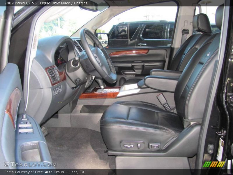 Liquid Onyx Black / Charcoal 2009 Infiniti QX 56
