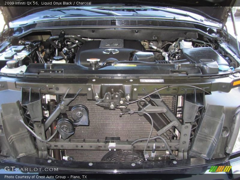 Liquid Onyx Black / Charcoal 2009 Infiniti QX 56