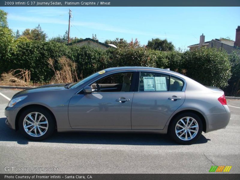 Platinum Graphite / Wheat 2009 Infiniti G 37 Journey Sedan