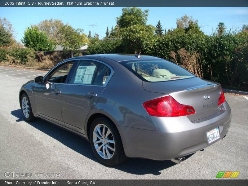 Platinum Graphite / Wheat 2009 Infiniti G 37 Journey Sedan