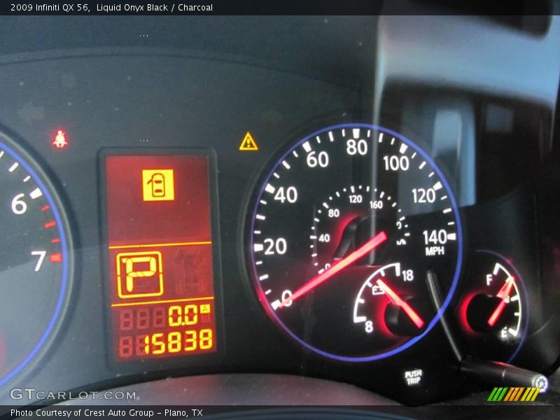 Liquid Onyx Black / Charcoal 2009 Infiniti QX 56