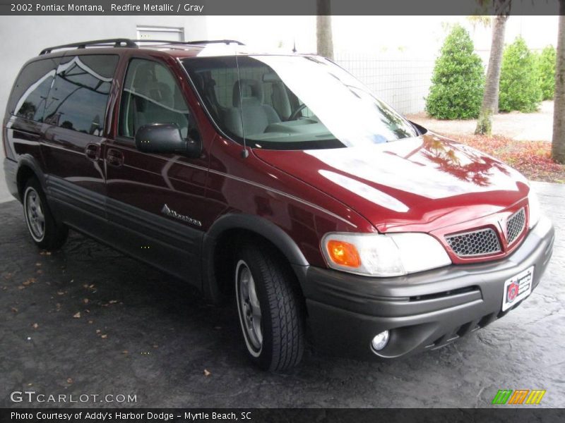 Redfire Metallic / Gray 2002 Pontiac Montana