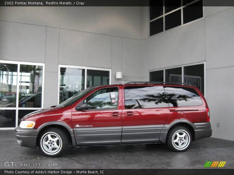 Redfire Metallic / Gray 2002 Pontiac Montana