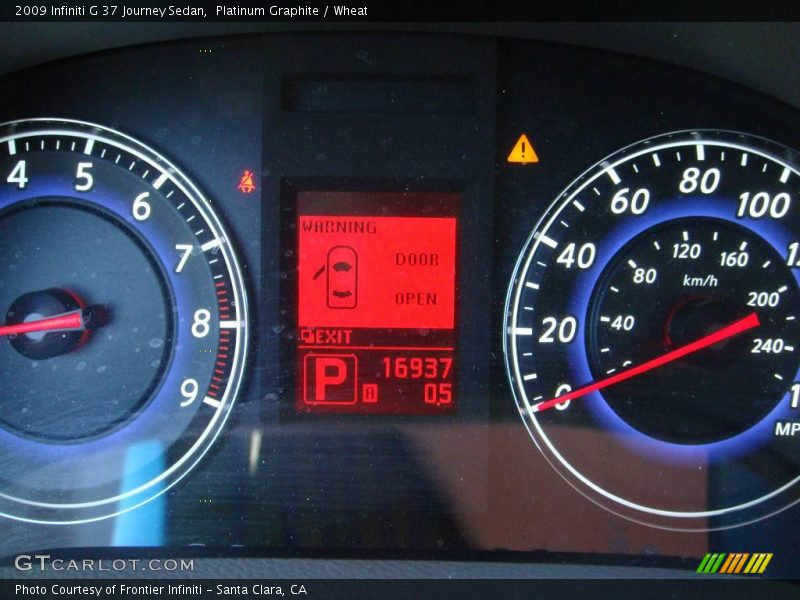 Platinum Graphite / Wheat 2009 Infiniti G 37 Journey Sedan