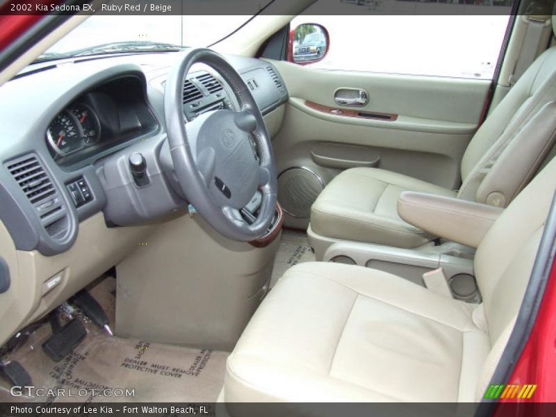Ruby Red / Beige 2002 Kia Sedona EX