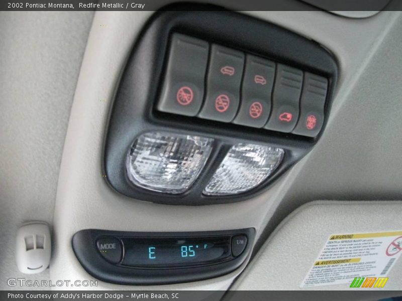 Redfire Metallic / Gray 2002 Pontiac Montana