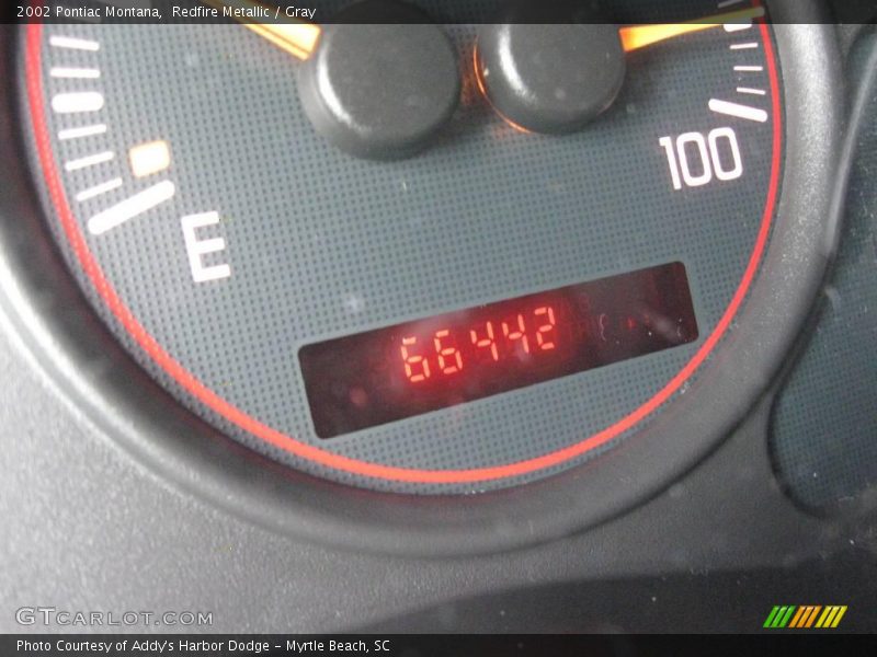 Redfire Metallic / Gray 2002 Pontiac Montana