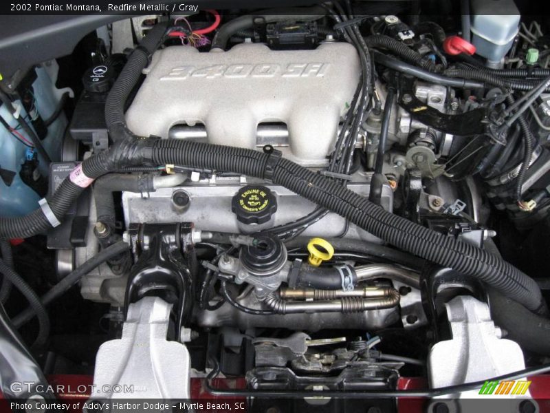 Redfire Metallic / Gray 2002 Pontiac Montana