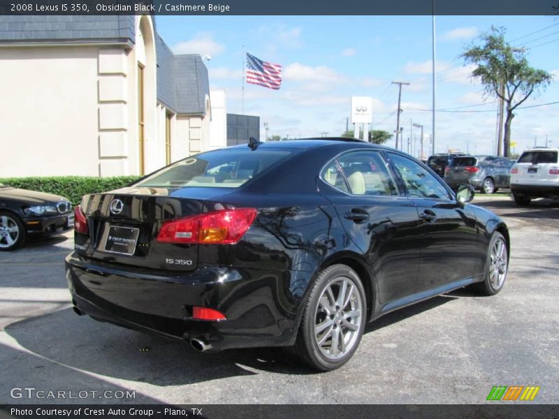Obsidian Black / Cashmere Beige 2008 Lexus IS 350