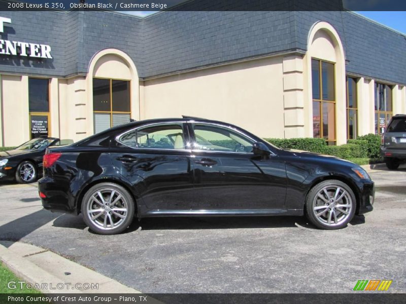 Obsidian Black / Cashmere Beige 2008 Lexus IS 350