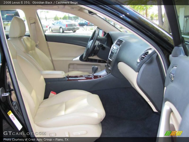 Obsidian Black / Cashmere Beige 2008 Lexus IS 350