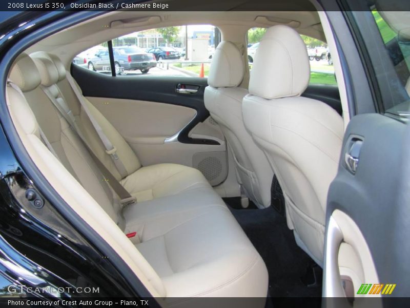 Obsidian Black / Cashmere Beige 2008 Lexus IS 350