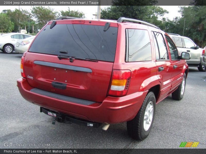 Inferno Red Pearl / Taupe 2004 Jeep Grand Cherokee Laredo