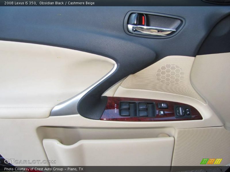 Obsidian Black / Cashmere Beige 2008 Lexus IS 350