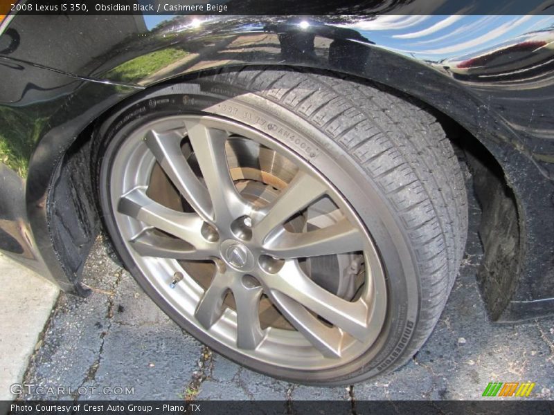 Obsidian Black / Cashmere Beige 2008 Lexus IS 350