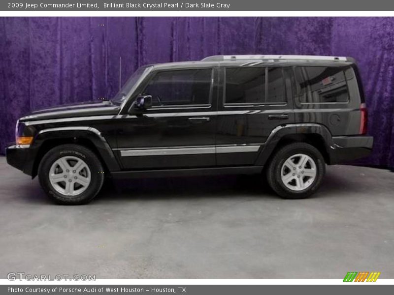 Brilliant Black Crystal Pearl / Dark Slate Gray 2009 Jeep Commander Limited