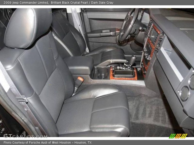 Brilliant Black Crystal Pearl / Dark Slate Gray 2009 Jeep Commander Limited