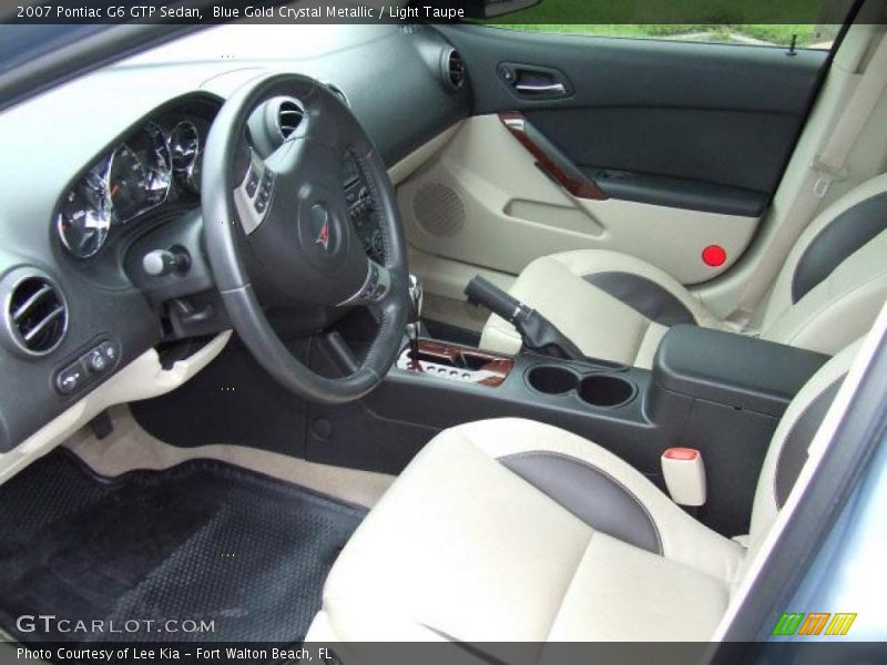 Blue Gold Crystal Metallic / Light Taupe 2007 Pontiac G6 GTP Sedan