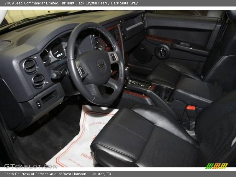 Brilliant Black Crystal Pearl / Dark Slate Gray 2009 Jeep Commander Limited