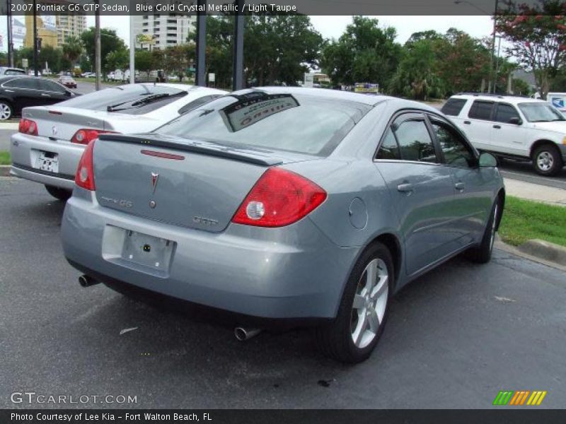 Blue Gold Crystal Metallic / Light Taupe 2007 Pontiac G6 GTP Sedan