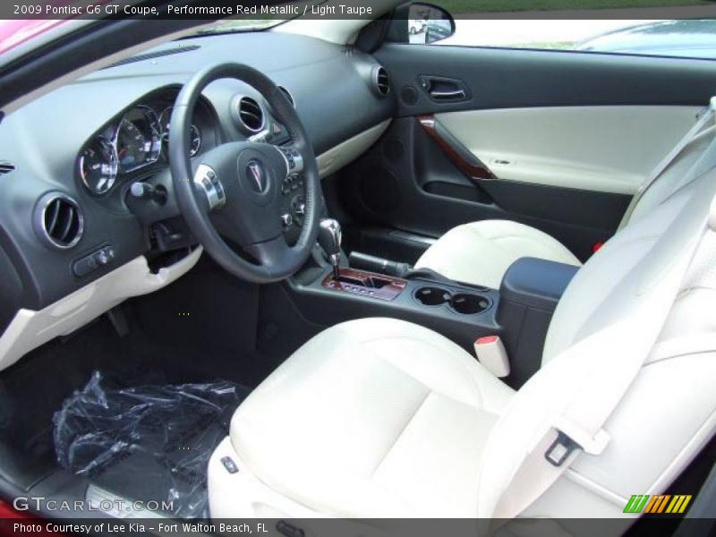 Performance Red Metallic / Light Taupe 2009 Pontiac G6 GT Coupe
