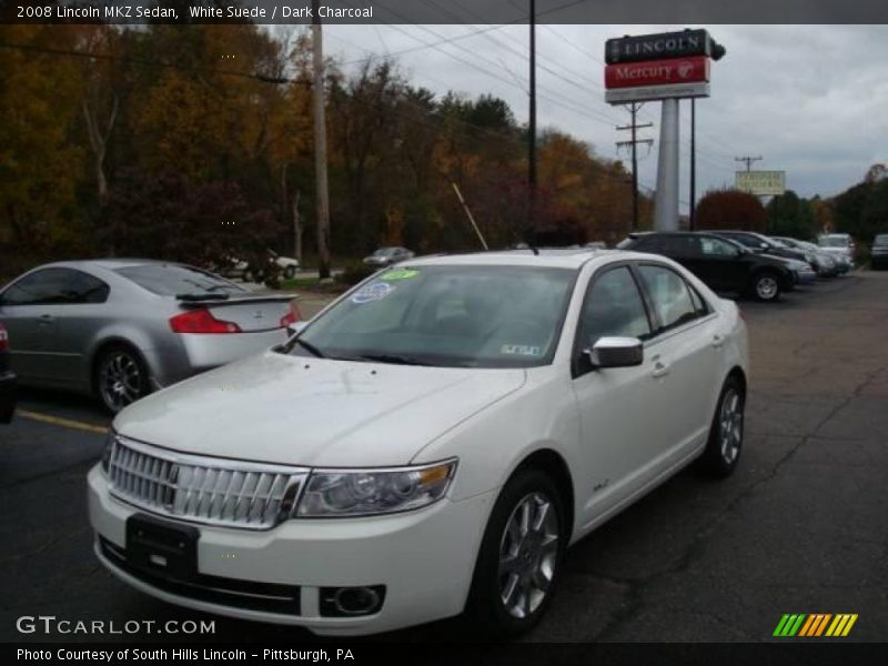 White Suede / Dark Charcoal 2008 Lincoln MKZ Sedan