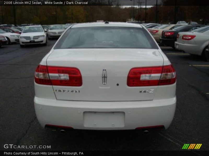 White Suede / Dark Charcoal 2008 Lincoln MKZ Sedan