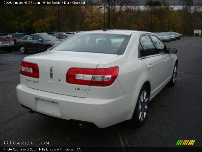 White Suede / Dark Charcoal 2008 Lincoln MKZ Sedan