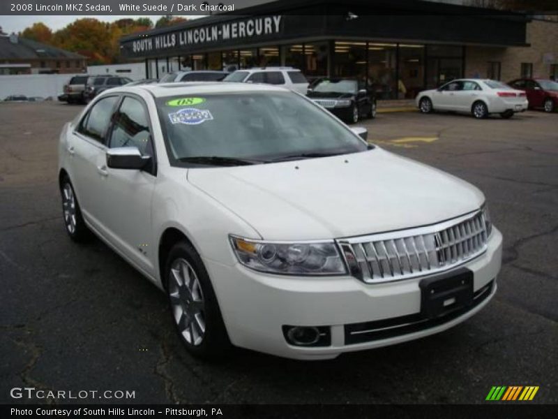 White Suede / Dark Charcoal 2008 Lincoln MKZ Sedan